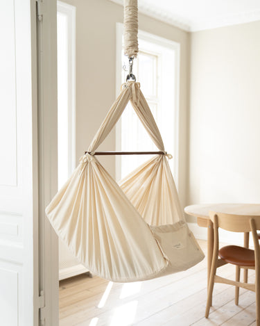 Baby hammock without kapok mattress, spring & walnut bar