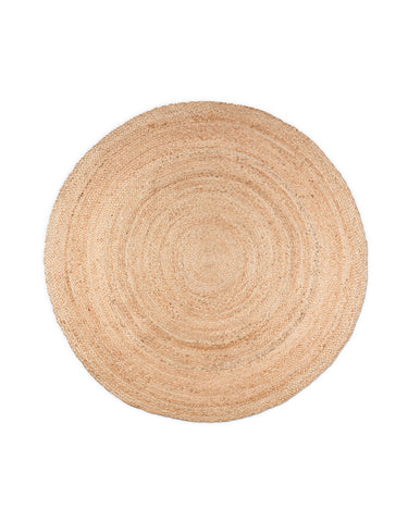 Tapis rond en jute